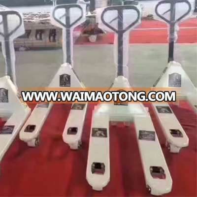 High Lift Handling Equipment Hydraulic Hand Operated Pallet Jack