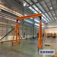 Chinese supplier factory  ton one girder chain lift gantry crane single beam electric hoist gantry crane