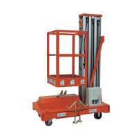 AC DC  Mast Electric AluminumTelescopic Lift Aerial Work Platform