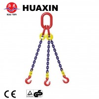 triple chain sling with master link and sling hook