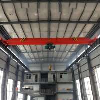 Mobile double beams girder overhead bridge crane with electric hoist