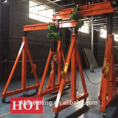 Cheap Price Independent Manual Operation Gantry Crane / 1 2 3 4 5 10 Ton Forklift Jib Boom Travelling Gantry Crane Shed for Sale