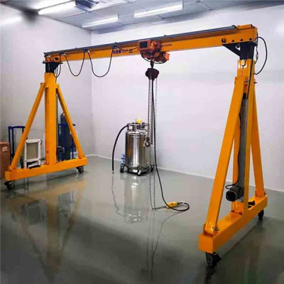 adjustable height steel gantry crane used manual turbine  factory price