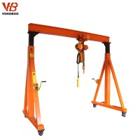 Small warehouse used portable mini mobile adjustable lifting gantry crane